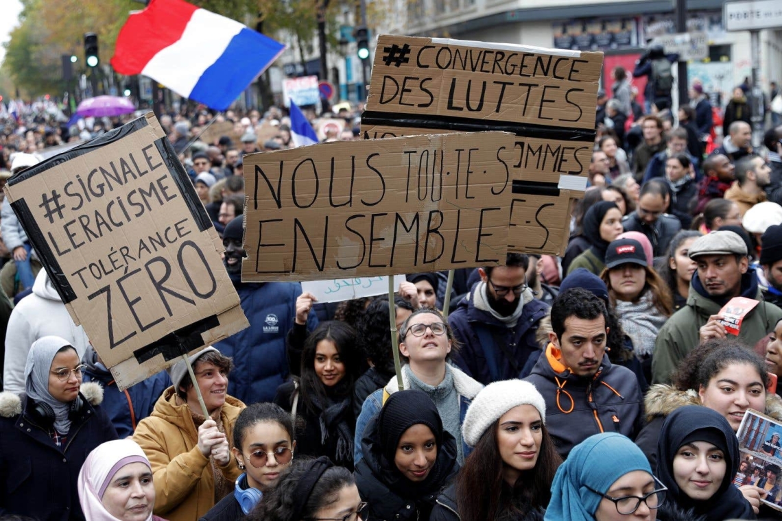 Paris, la manifestation contre le racisme, l’islamophobie et les discriminations,  s’est déroulée, malgré la préfecture. 